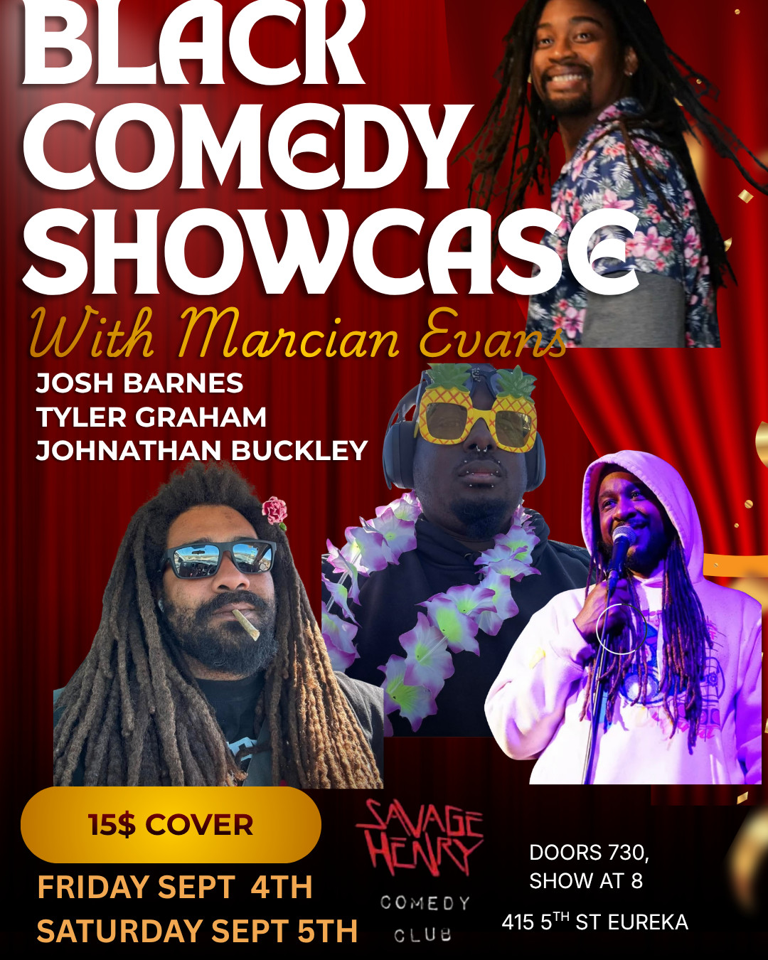 Marcian Evans headlines a showcase of Black comedians