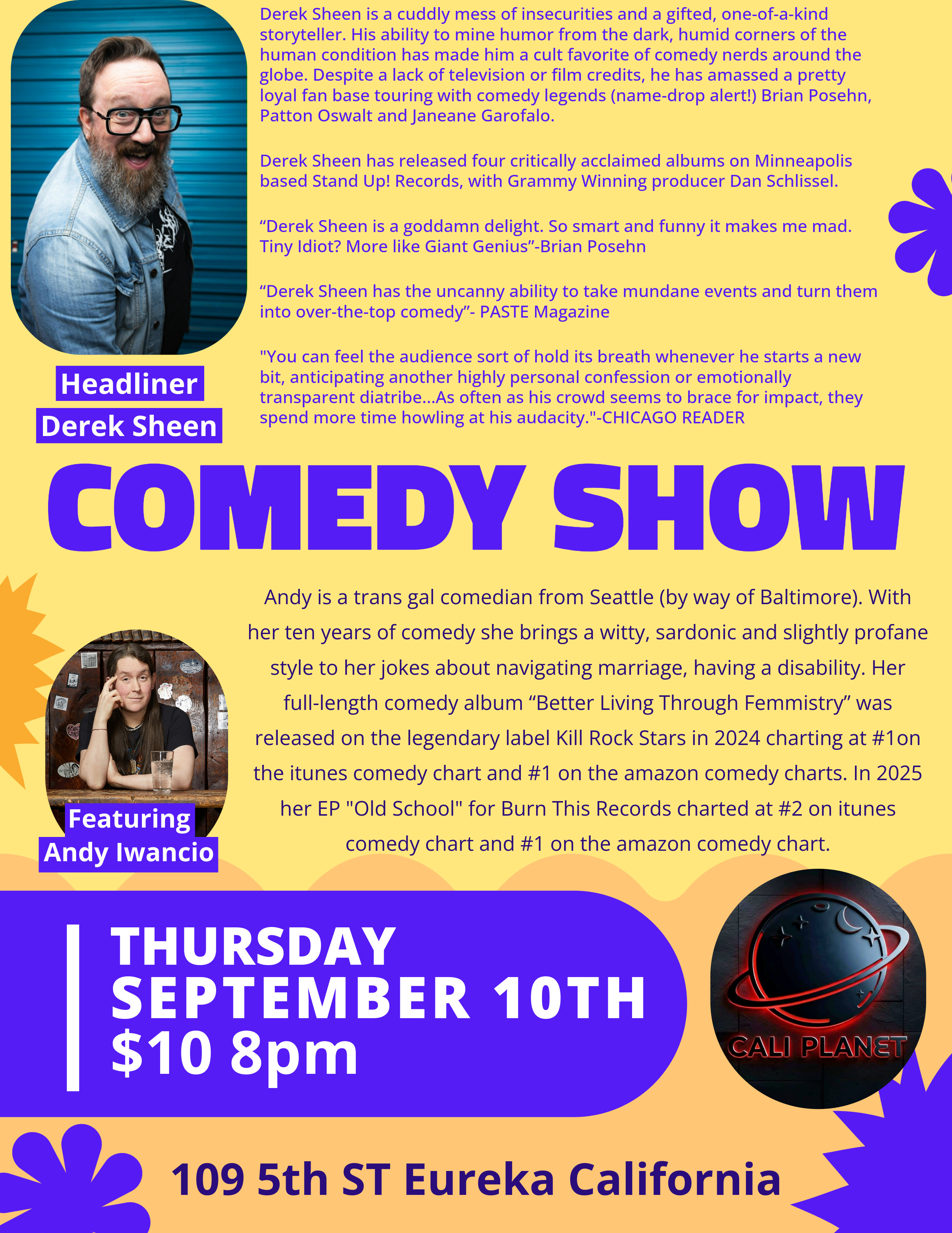 Comedian Derek Sheen