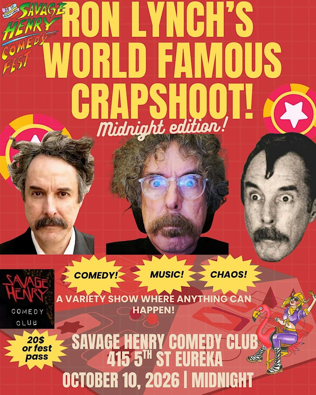 Ron Lynch's World Famous Crapshoot! Midnight Edition!